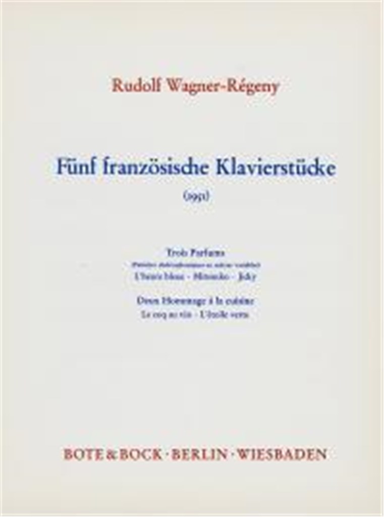 Five French Piano Pieces