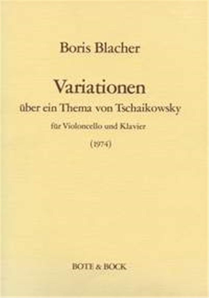 Variations on the theme by Tchaikovsky
