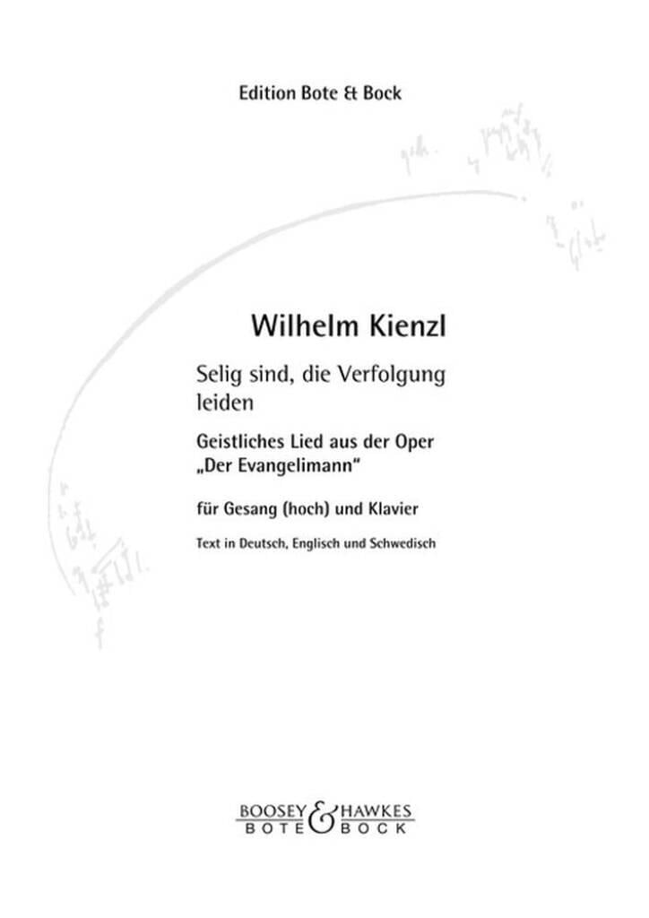 Selig sind, die Verfolgung leiden D-Dur