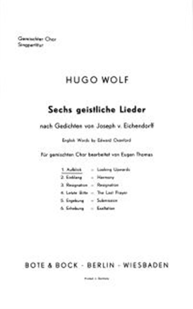 Six spiritual songs