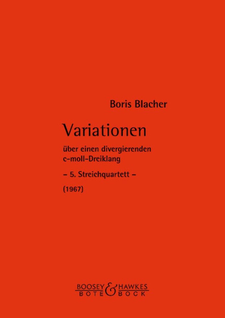 Variationen uber divergierenden c-Moll-Dreiklang
