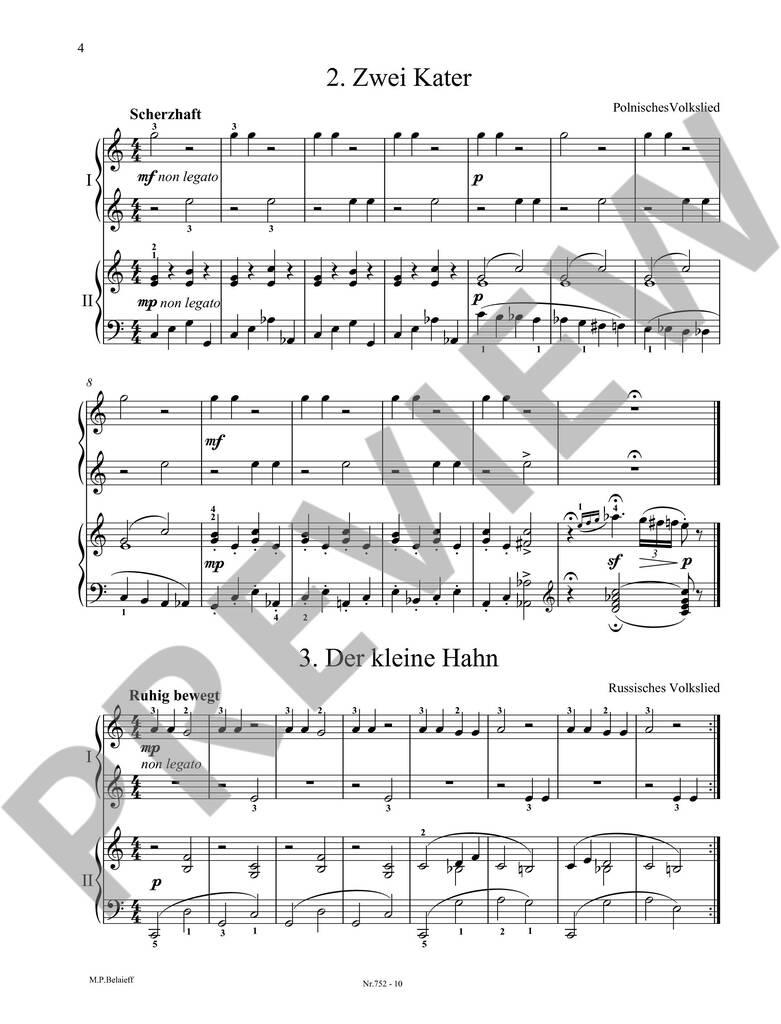 Easy Pieces for Piano for 4 Hands Band 1