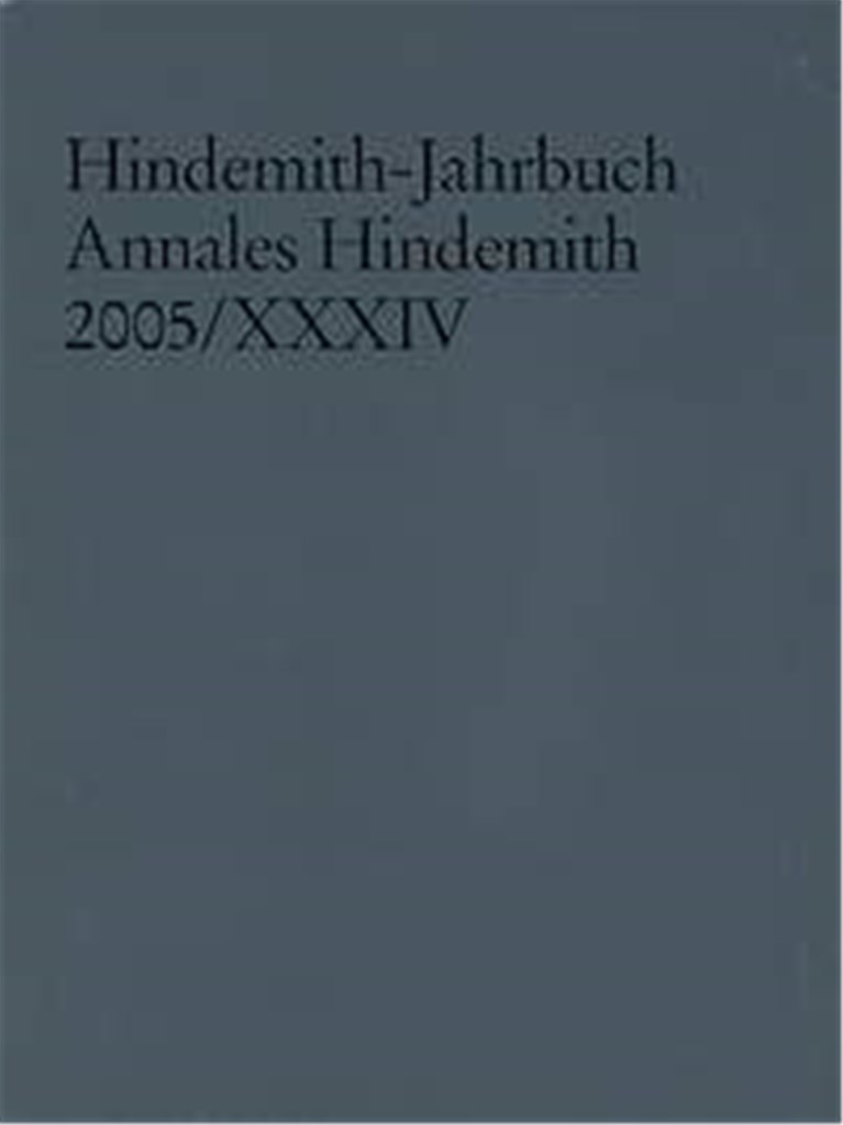 Hindemith-Jahrbuch