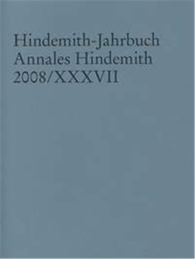 Hindemith-Jahrbuch Band 37