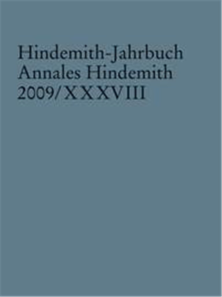 Hindemith-Jahrbuch Band 38