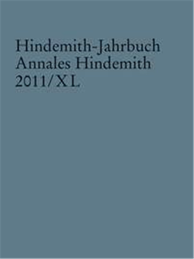Hindemith-Jahrbuch Band 40