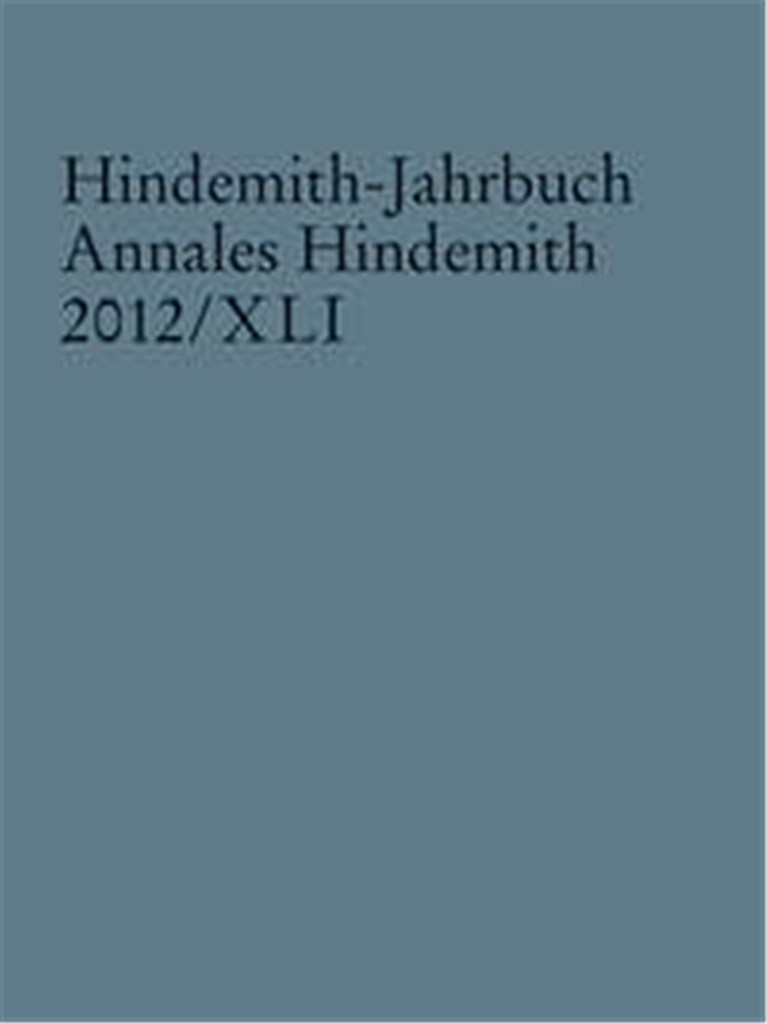Hindemith-Jahrbuch Band 41