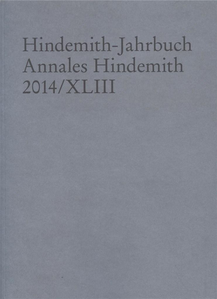 Hindemith-Jahrbuch Band 43