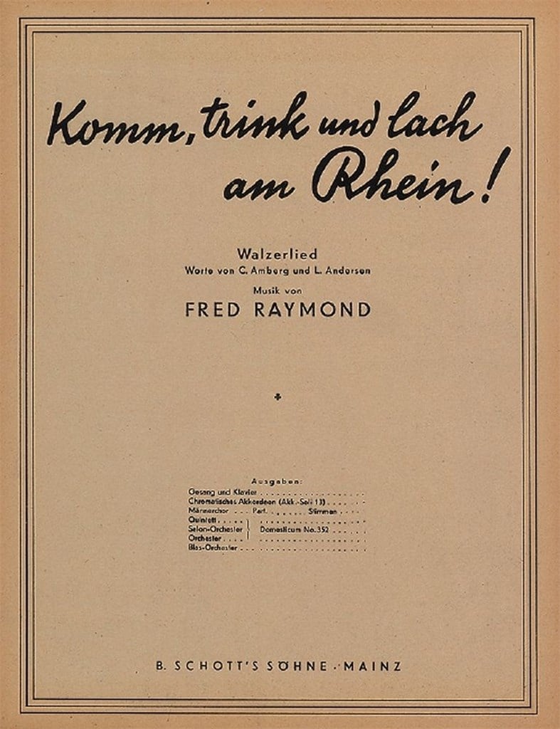 Komm, trink und lach am Rhein