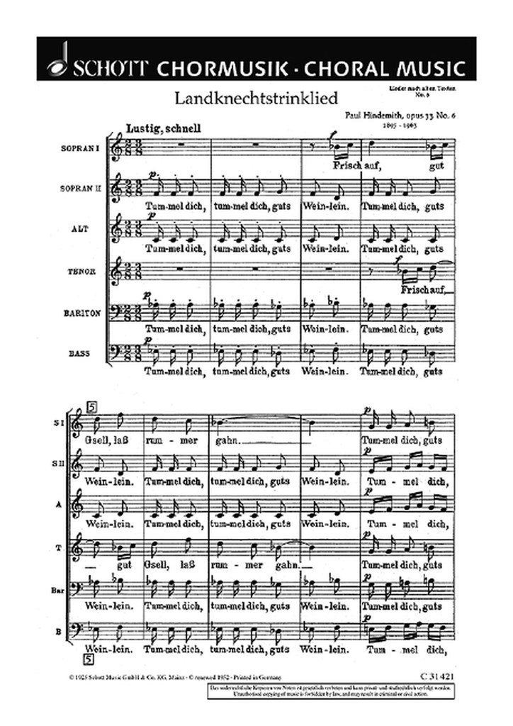 Lieder nach alten Texten op. 33