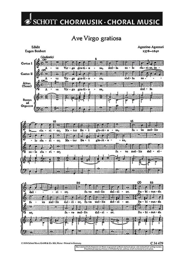 Ave virgo gratiosa