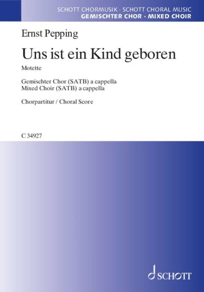 Uns Ist Ein Kind Geboren Part.