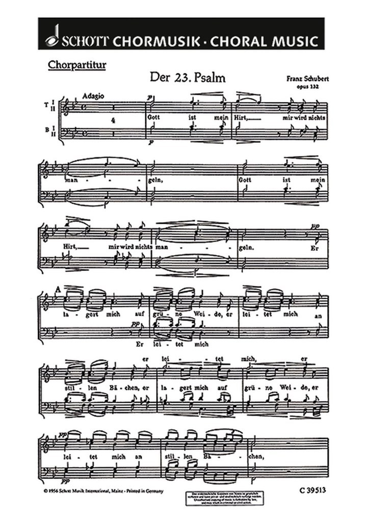 Der 23. Psalm op. 132