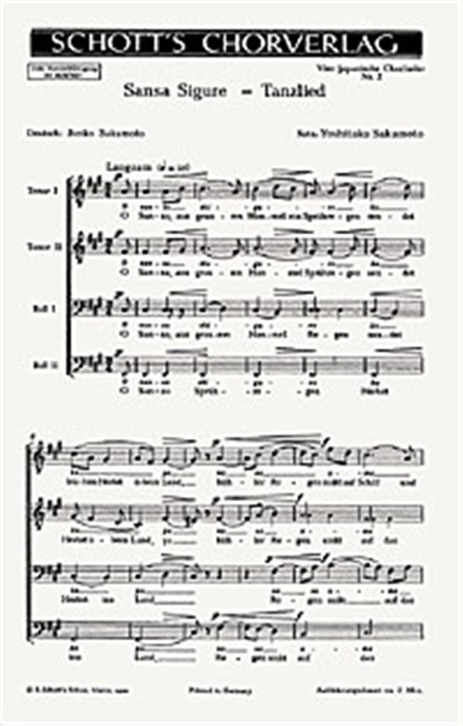 Vier japanische Chorlieder