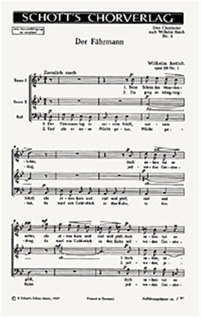 Drei Chorlieder op. 118
