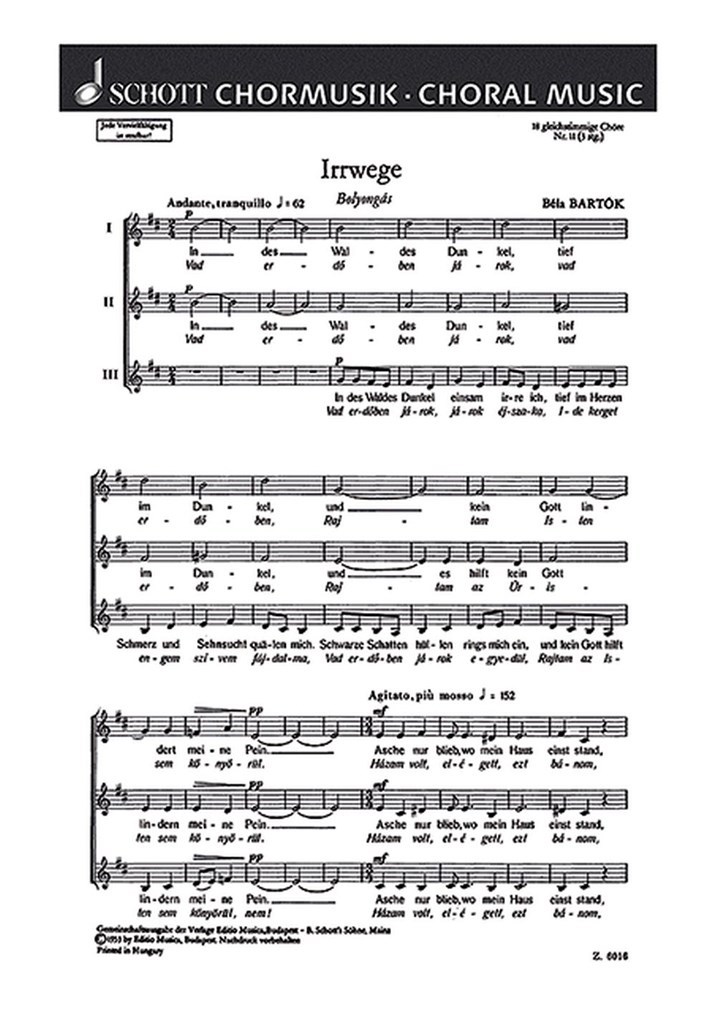 18 Chorlieder