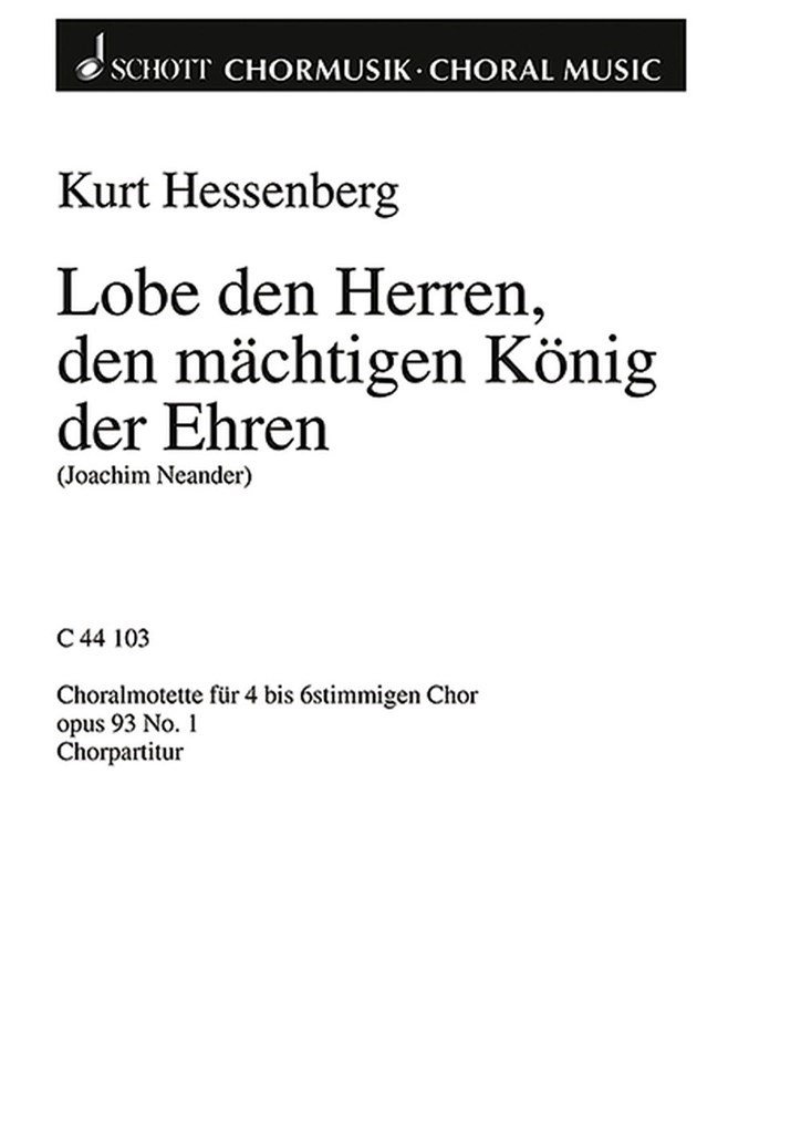 Zwei Choralmotetten op. 93