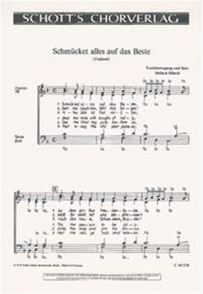 Schmucket alles auf das Beste