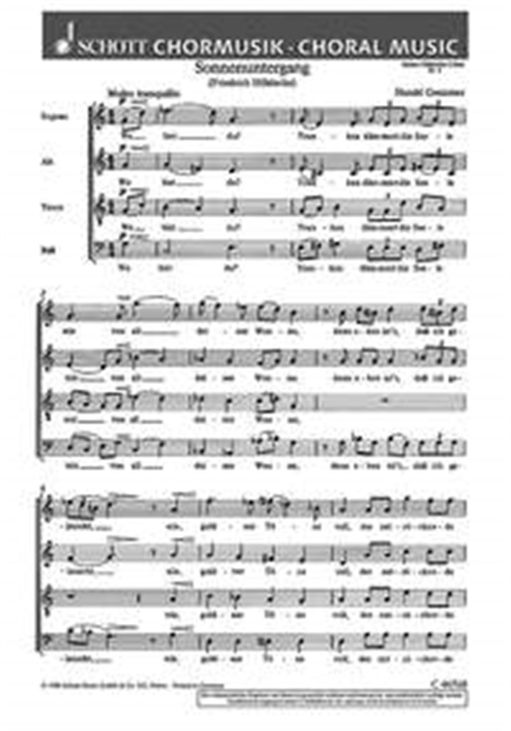 Sieben Holderlin-Chore GeWV 40