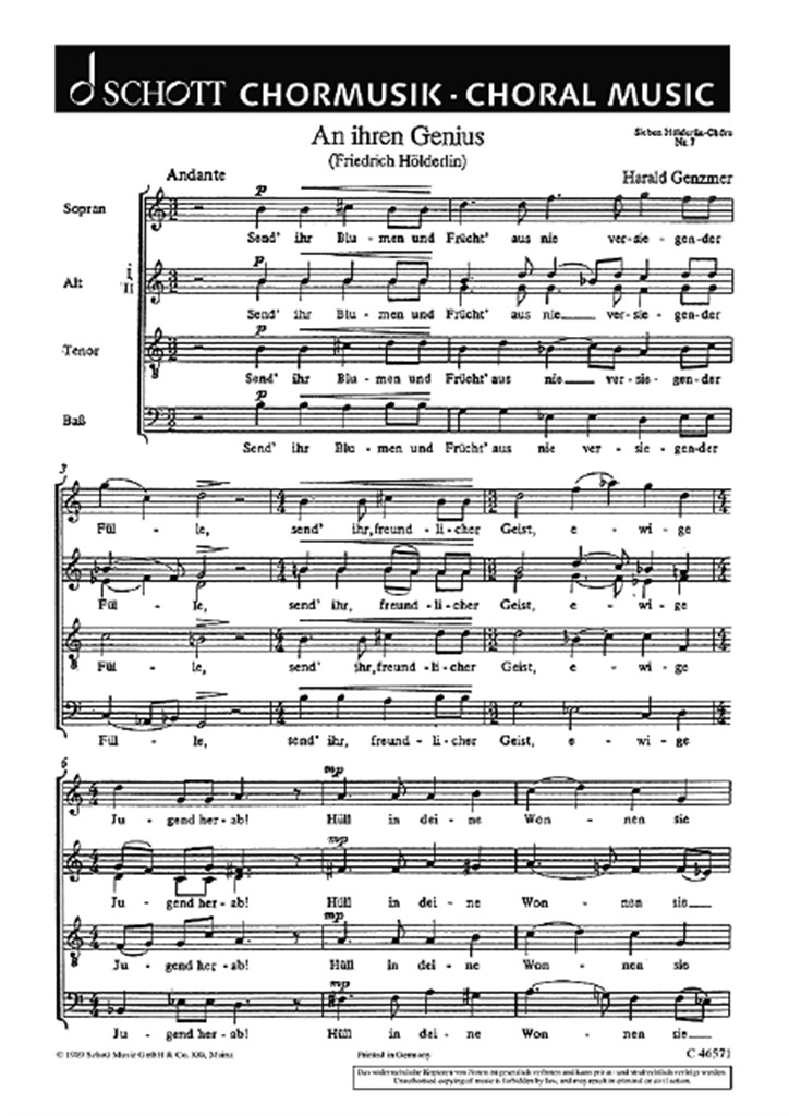 Sieben Holderlin-Chore GeWV 40