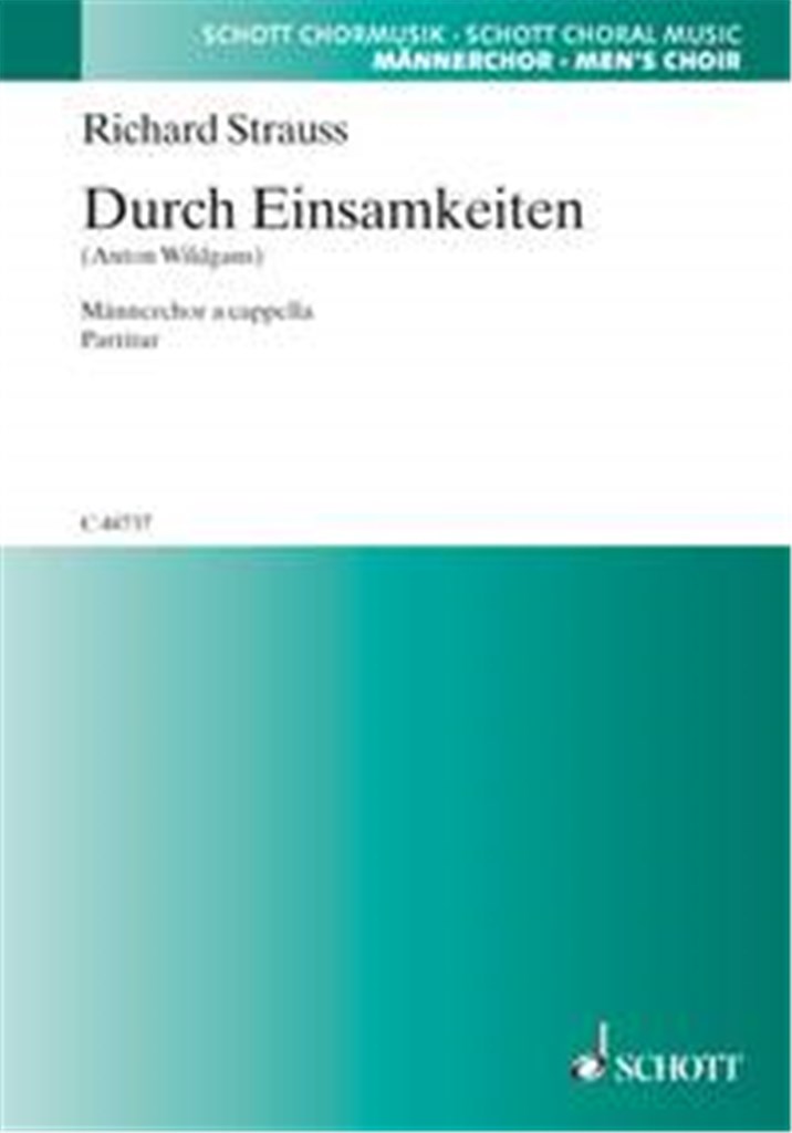 Durch Einsamkeiten o. Op. AV. 124
