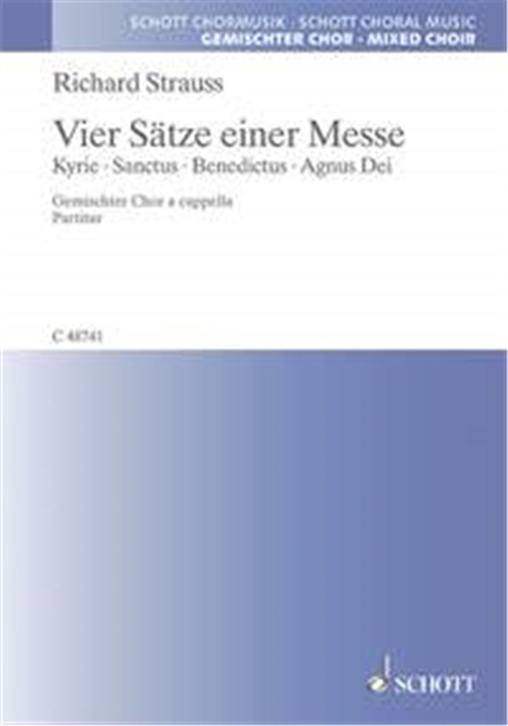 Vier Satze einer Messe o. Op. AV. 31