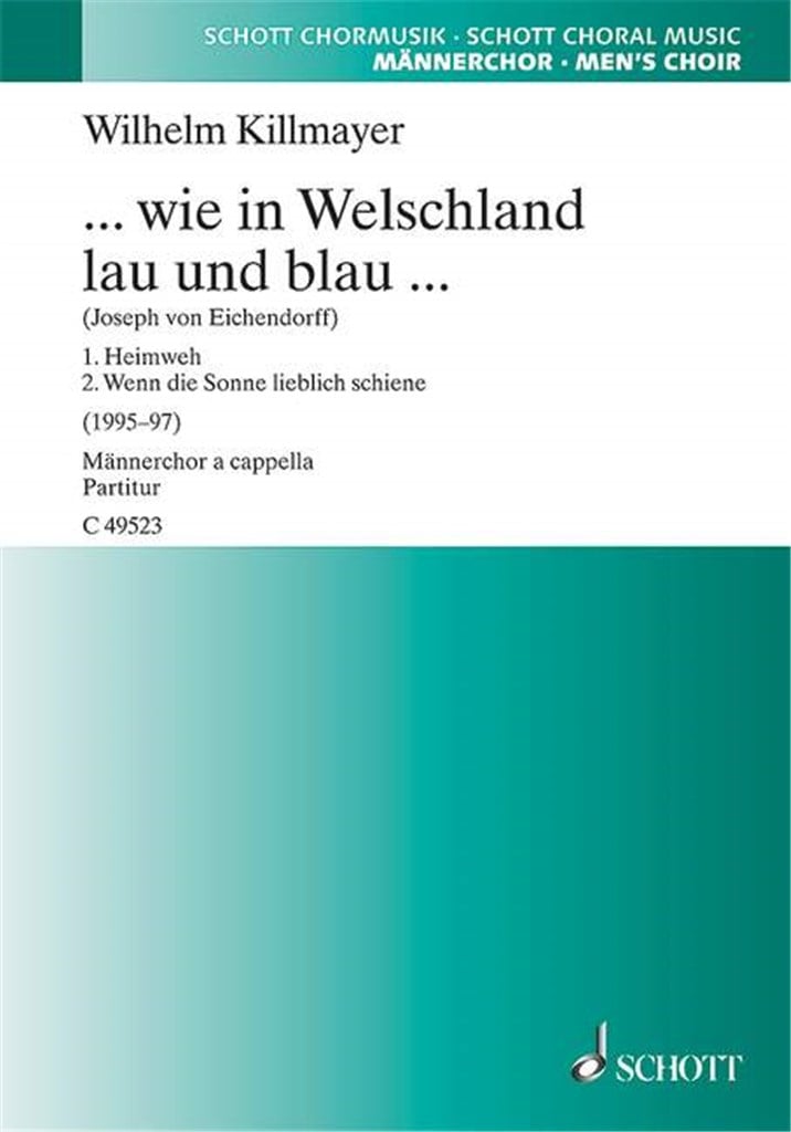 ... wie in Welschland lau und blau ...