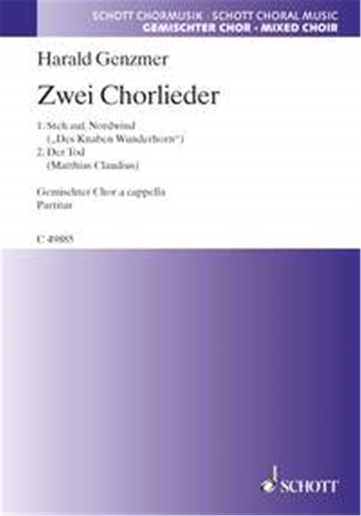Zwei Chorlieder GeWV 30
