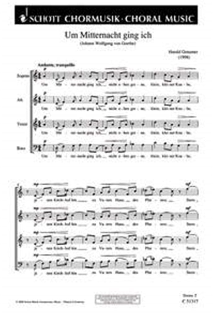 I walked at midnight GeWV 44