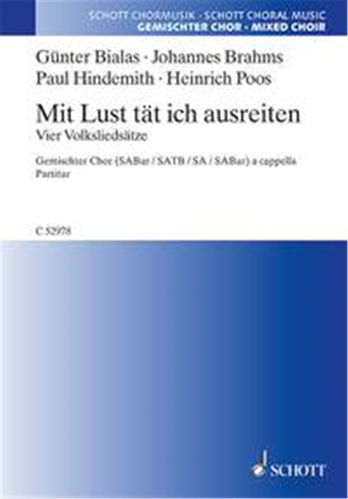 Mit Lust tat ich ausreiten