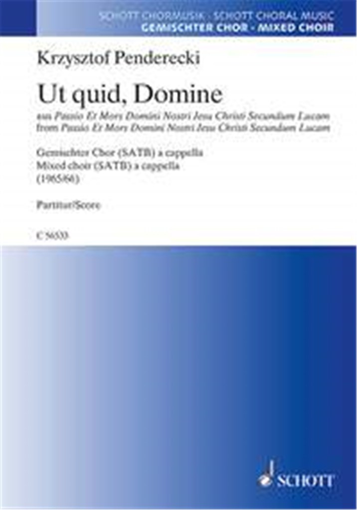 Ut quid, Domine