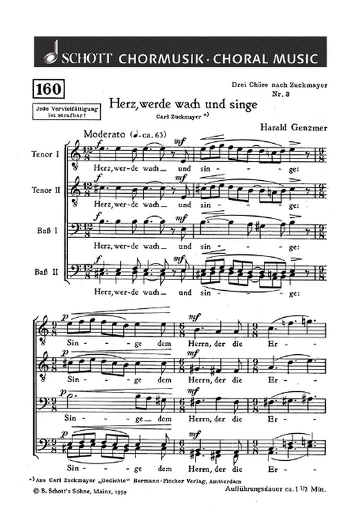 Drei Chore GeWV 54