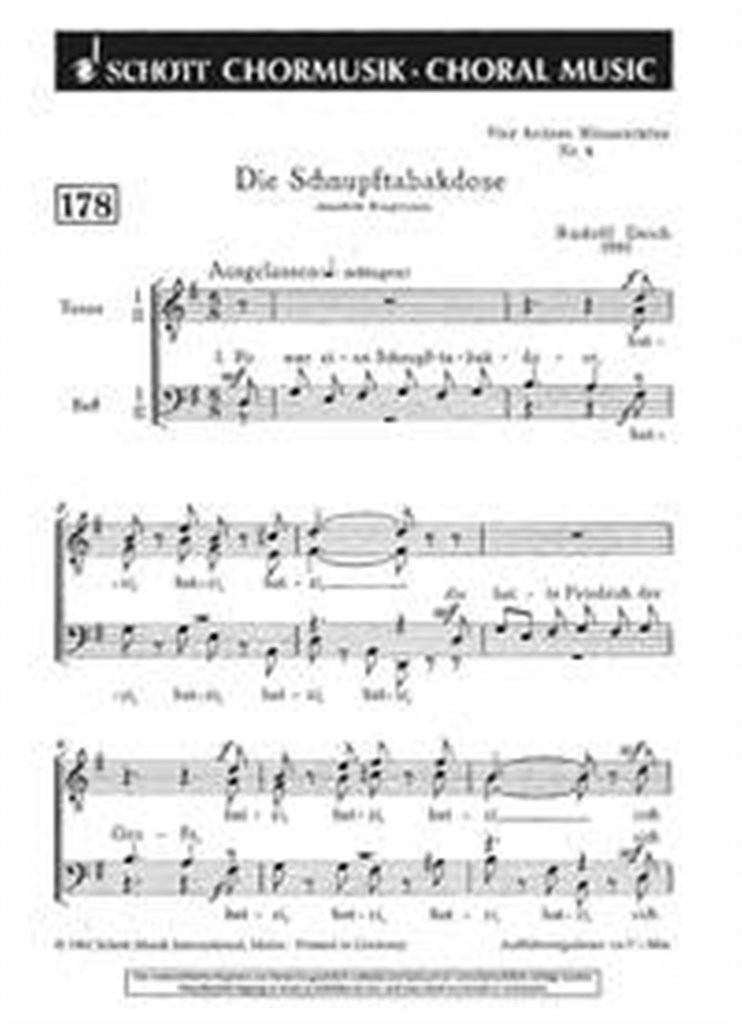 Vier heitere Mannerchore