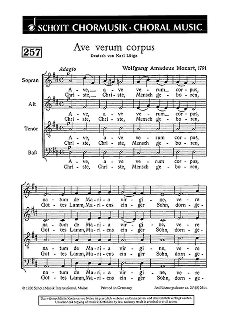 Ave verum corpus KV 618
