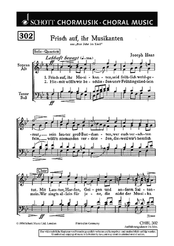Frisch auf, ihr Musikanten
