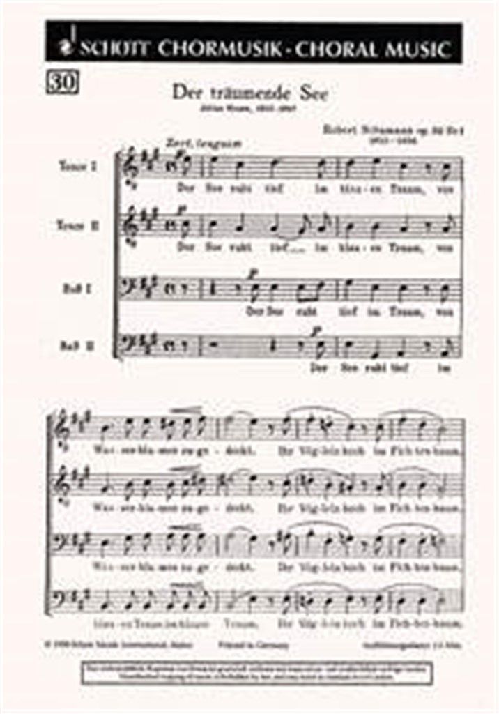 Der traumende See op. 33/1