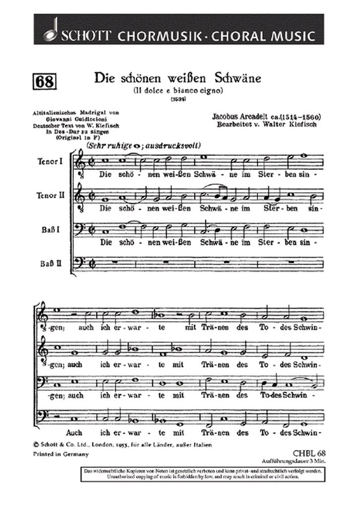 Die schonen weisen Schwane
