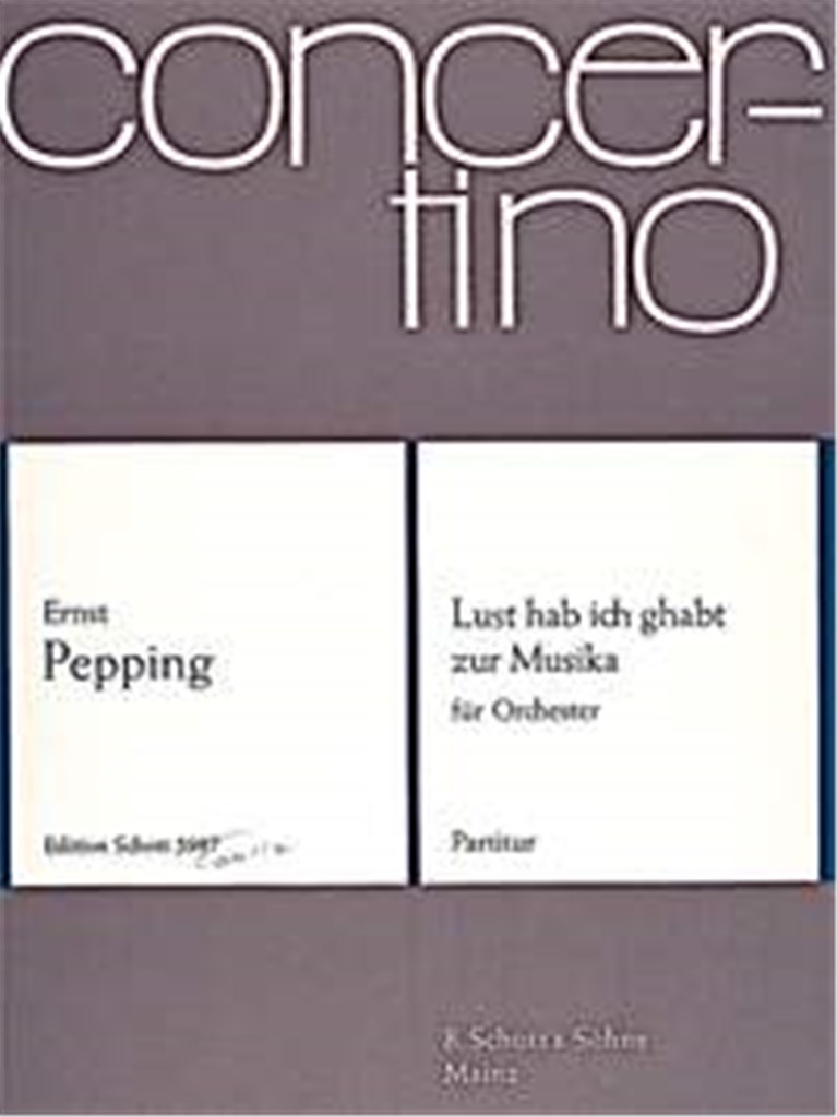 Lust hab ich ghabt zur Musika