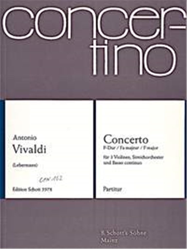 Concerto F Major PV 278