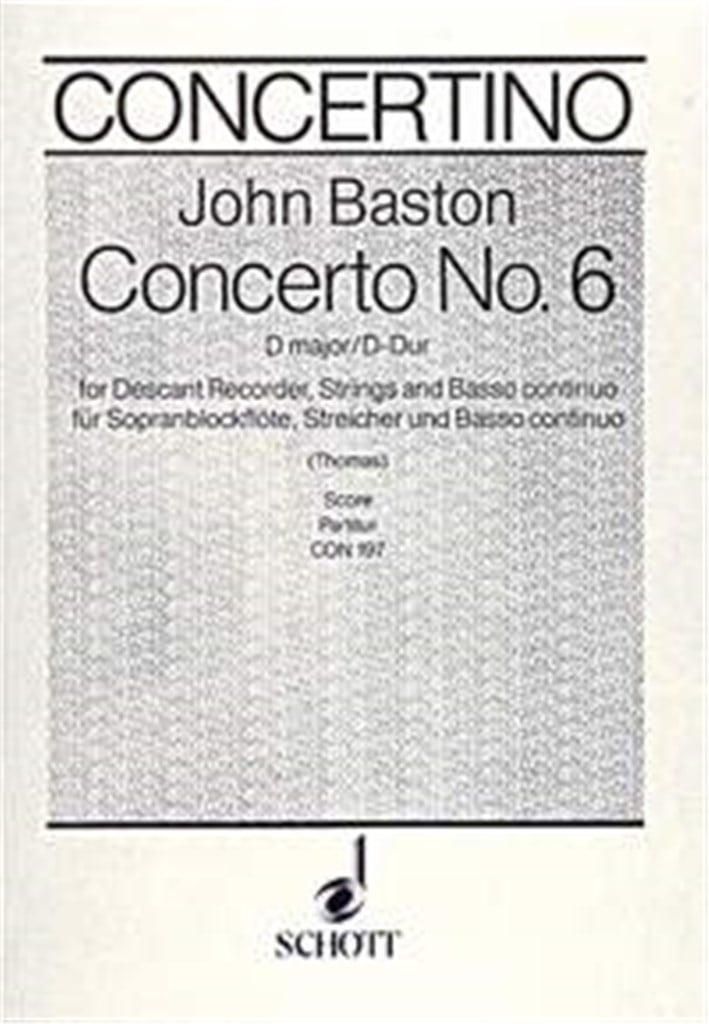 Concerto No. 6 D Major