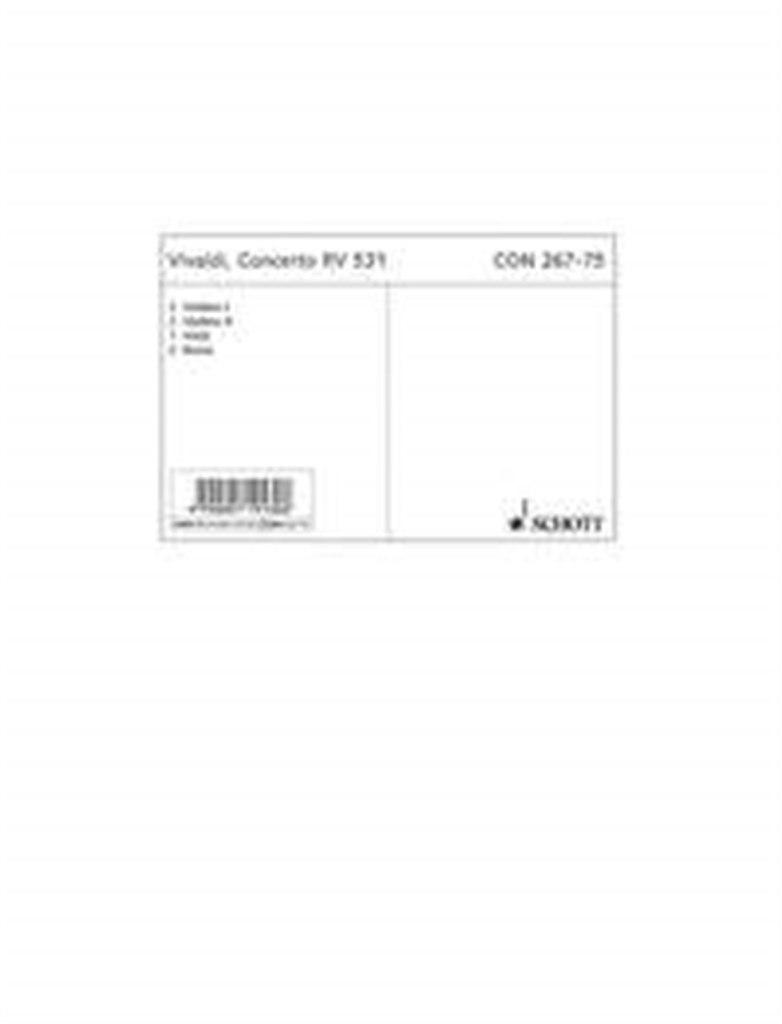 Concerto G minor RV 531, PV 411, F III/2