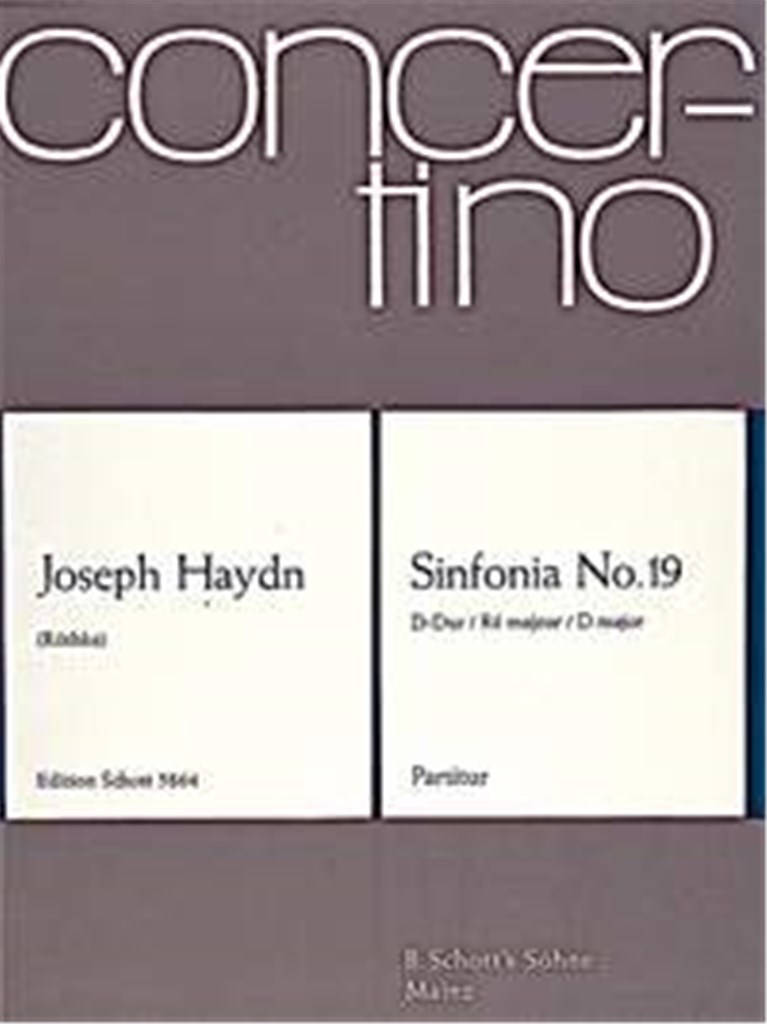 Symphony No. 19 D Major Hob. I: 19
