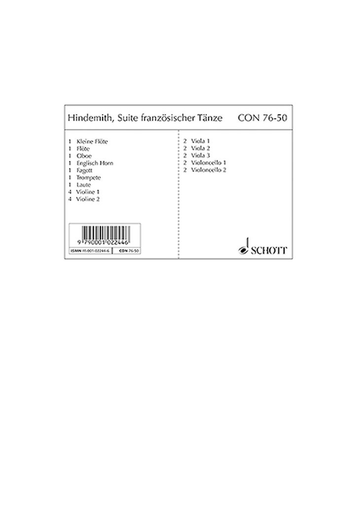 Suite franzosischer Tanze