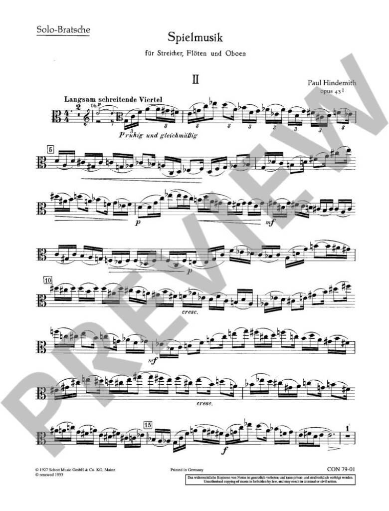 Spielmusik op. 43/1