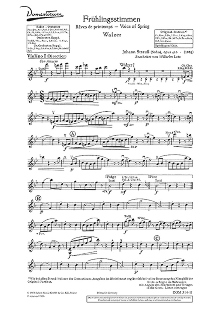 Fruhlingsstimmen op. 410