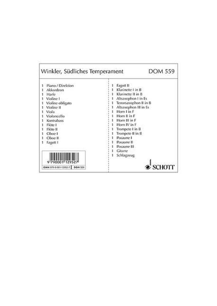 Sudliches Temperament