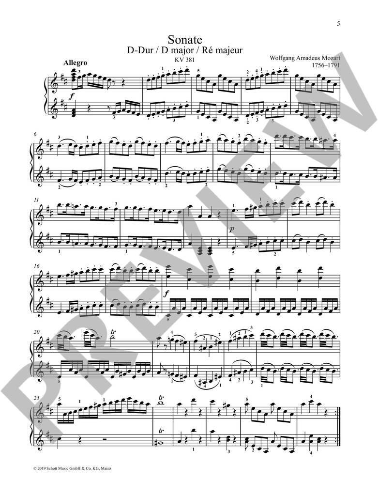 Sonate D Kv381