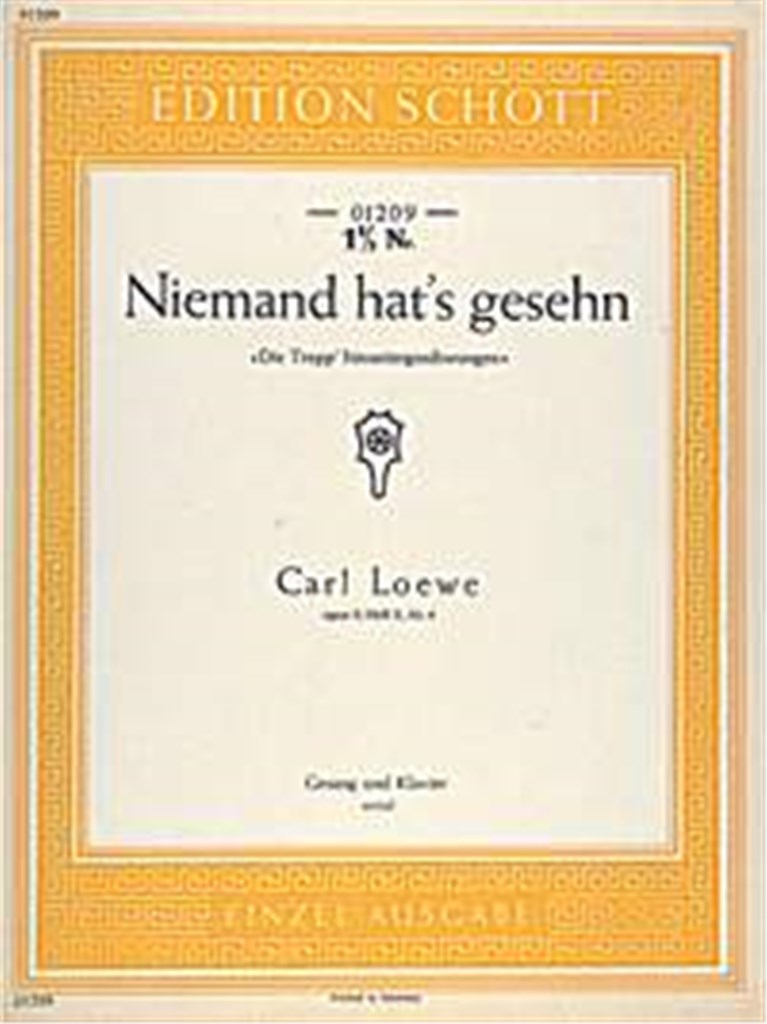 Niemand hat's gesehn op. 9 Heft X Nr. 4