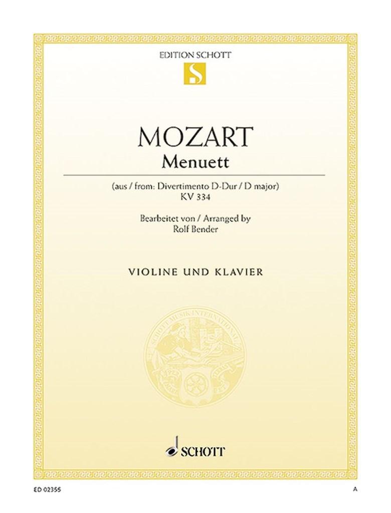 Menuet Kv334