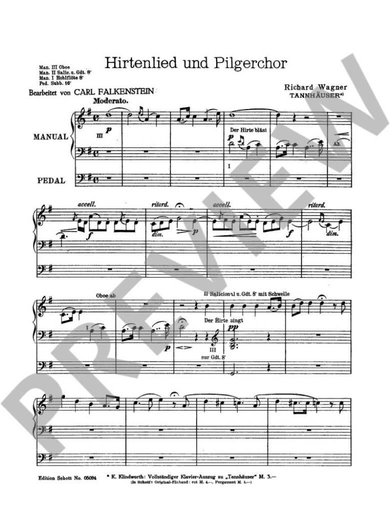 Hirtenlied und Pilgerchor